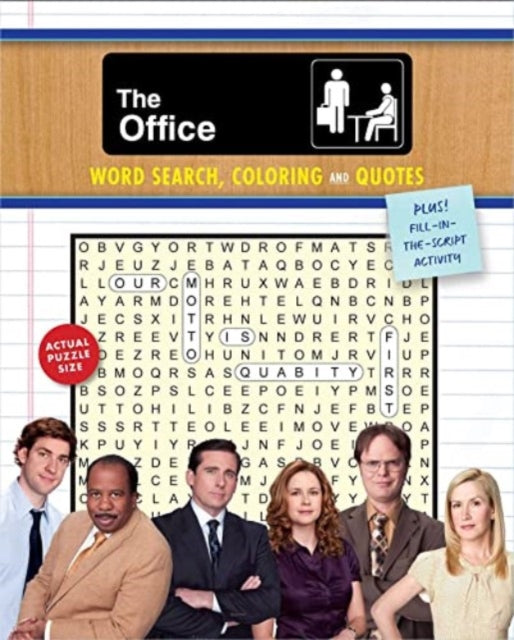 Office Word Search Coloring & Quotes