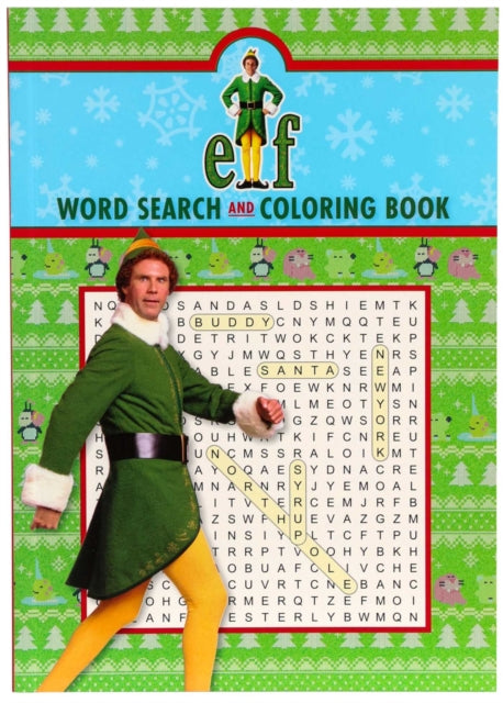 Elf Word Search & Coloring Book By Editors Of Thunder B