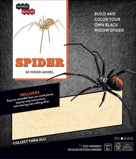 Spider 3d Wood Model By Spider 3d Wood Model