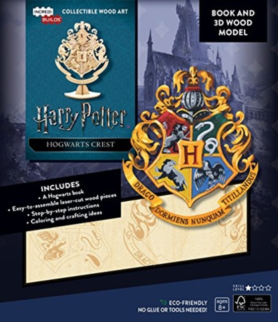 Harry Potter Hogwarts Crest 3d Wood Mode