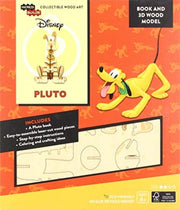 Disney Pluto Book & 3d Wood Model