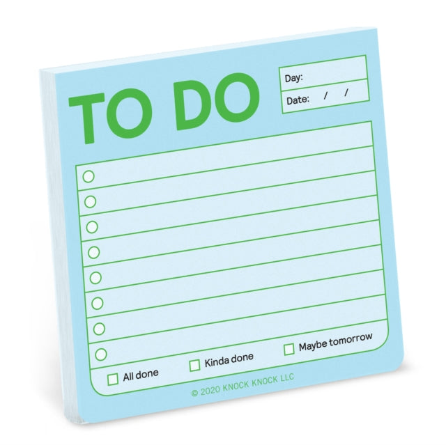 Knock Knock To Do Sticky Notes Pastel Ed By Knock Knock