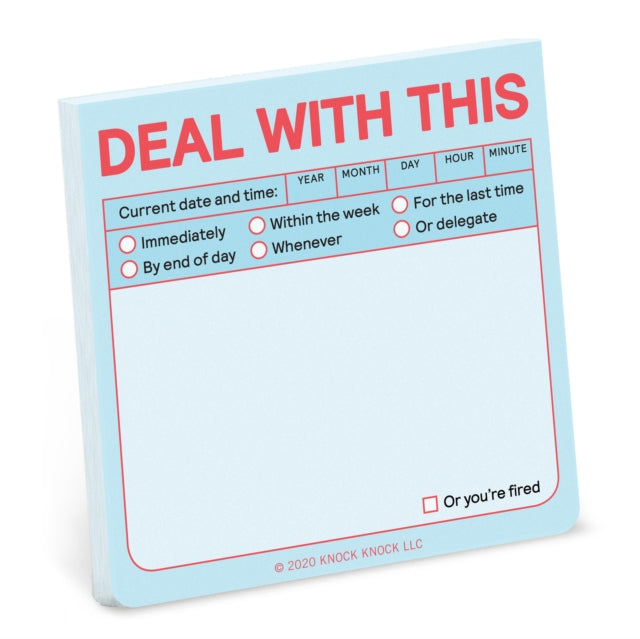 Knock Knock Deal With This Sticky Note