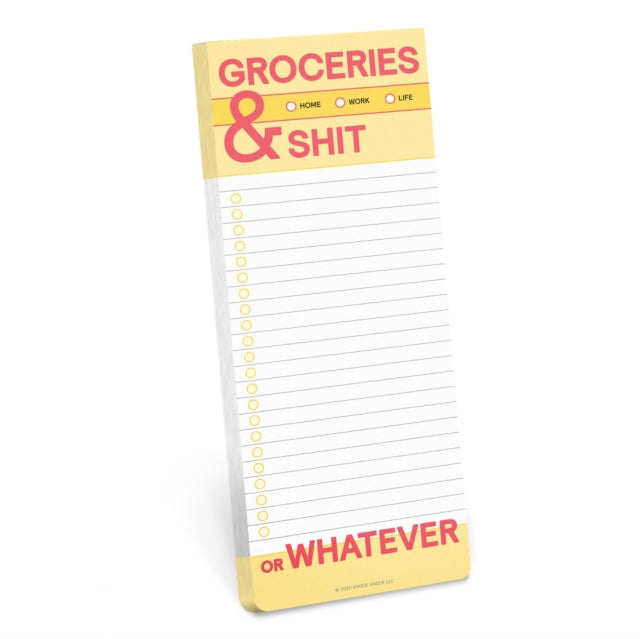 Knock Knock Groceries And Shit Make-a-l By Knock Knock