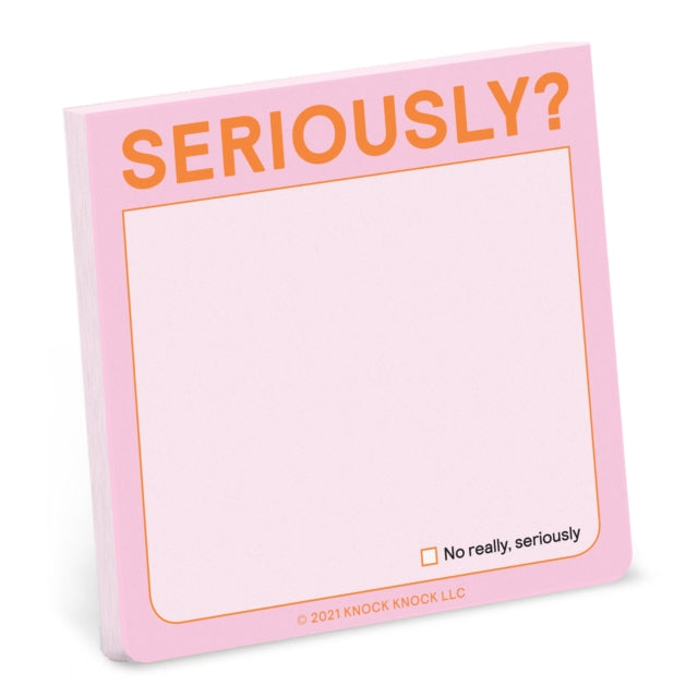 Knock Knock Seriously Sticky Note