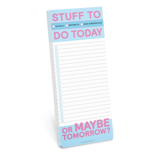 Knock Knock Stuff To Do Today Make A Lis