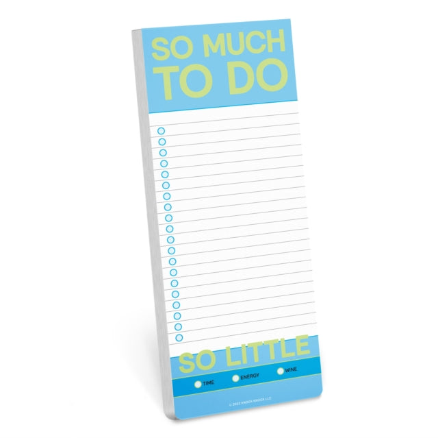 Knock Knock So Much To Do Make A List