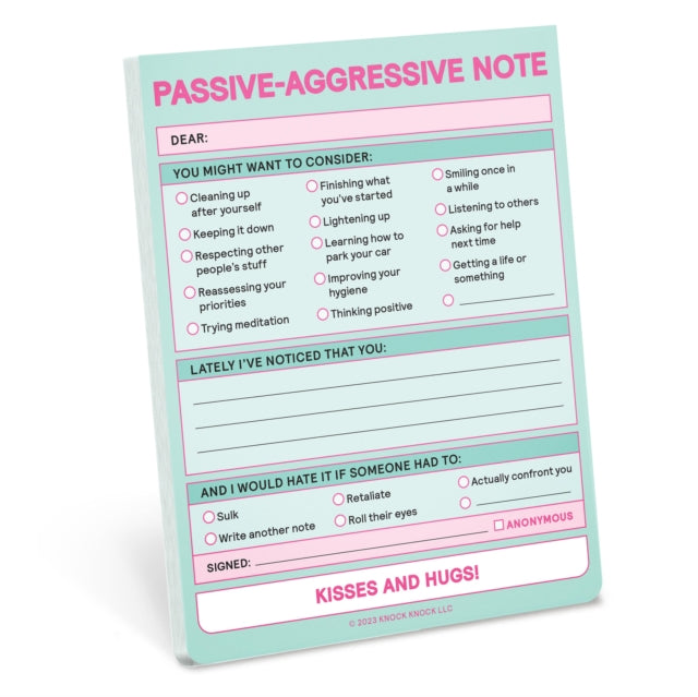 Knock Knock Passive Aggressive Nifty Not