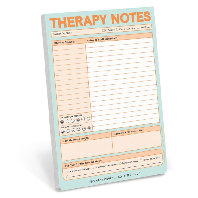 Kk Therapy Notes Pad Pastel Version