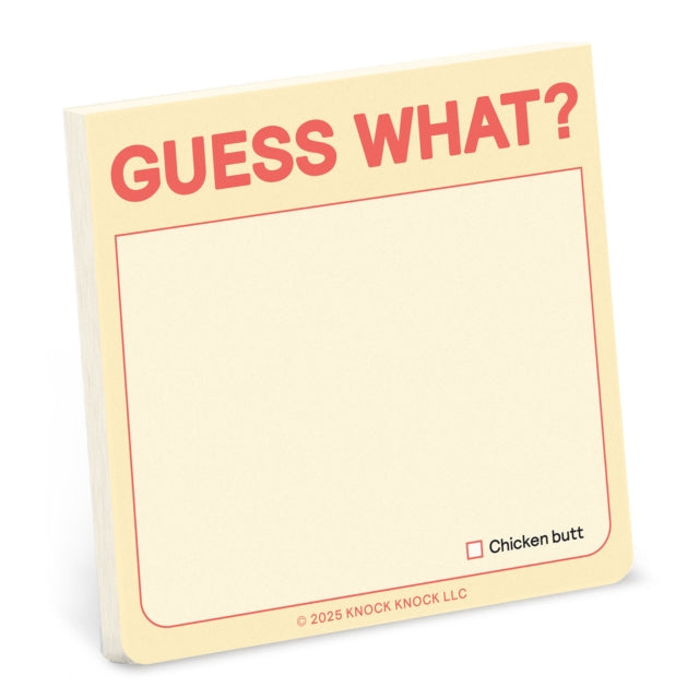 Knock Knock Guess What Sticky Note