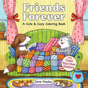 Friends Forever A Cute Cozy Coloring Bk