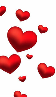 Valentine's  Red Hearts  Creative Blank
