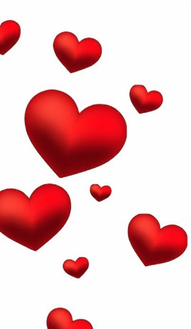 Valentine's  Red Hearts  Creative Blank