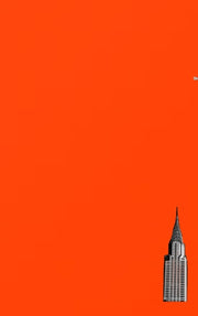 Nyc Chrysler Building Bright Orange Grid