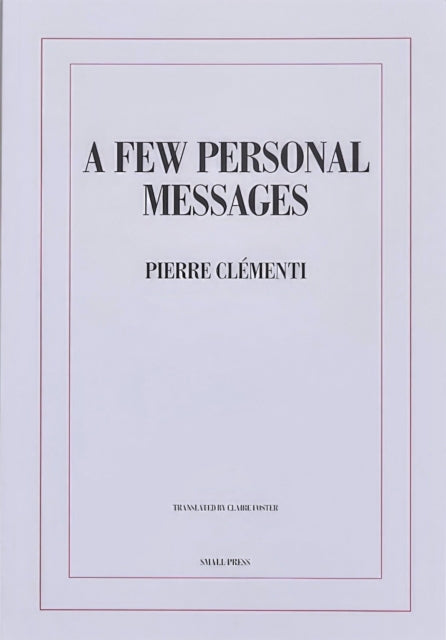Few Personal Messages