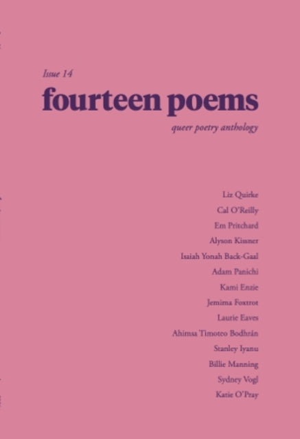 Fourteen Poems Issue 14 A Queer Poetry A By Townley-canning, Ben