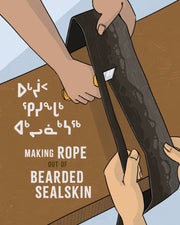 Making Rope Out Of Bearded Sealskin