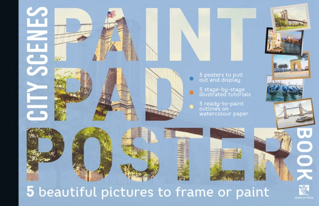 Paint Pad Poster Book City Scenes
