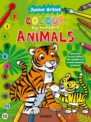Junior Artist Colour By Numbers Animals By Hewitt, Angela