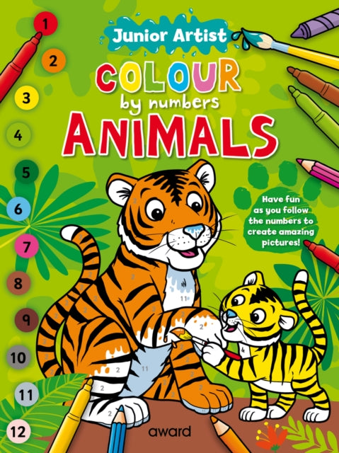Junior Artist Colour By Numbers Animals By Hewitt, Angela