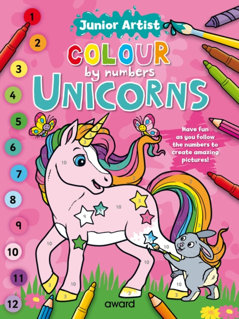 Junior Artist Colour By Numbers Unicorns