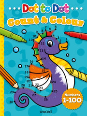 Dot To Dot Count & Colour 1 To 100
