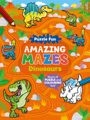 Puzzle Fun Amazing Mazes Dinosaurs By Hewitt, Angela