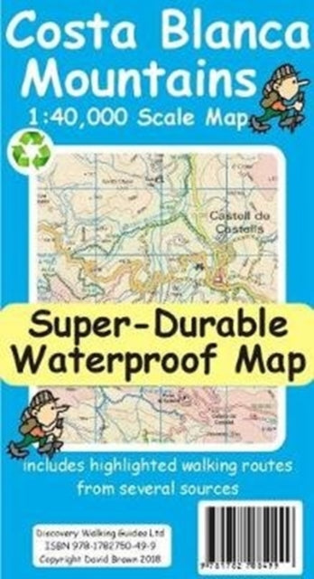 Costa Blanca Mountains Tour & Trail Map