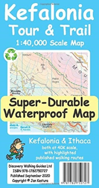 Kefalonia Tour & Trail Super-durable Map