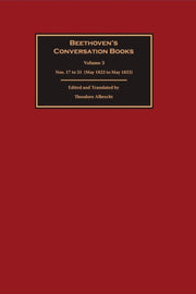 Beethoven's Conversation Books Volume 3: By Albrecht, Theodore