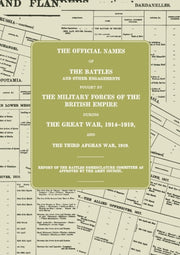 The Great War: Battles Nomenclature Comm