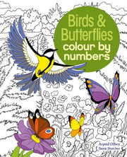 Birds & Butterflies Colour By Numbers