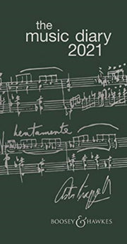 Boosey & Hawkes Music Diary 2021 Green