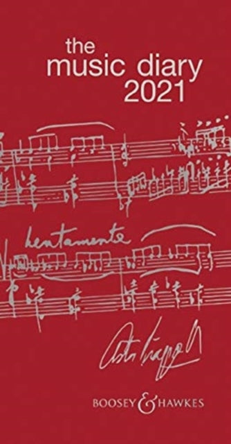 Boosey & Hawkes Music Diary 2021 Red