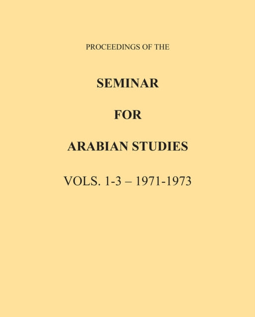 Proceedings Of The Seminar For Arab