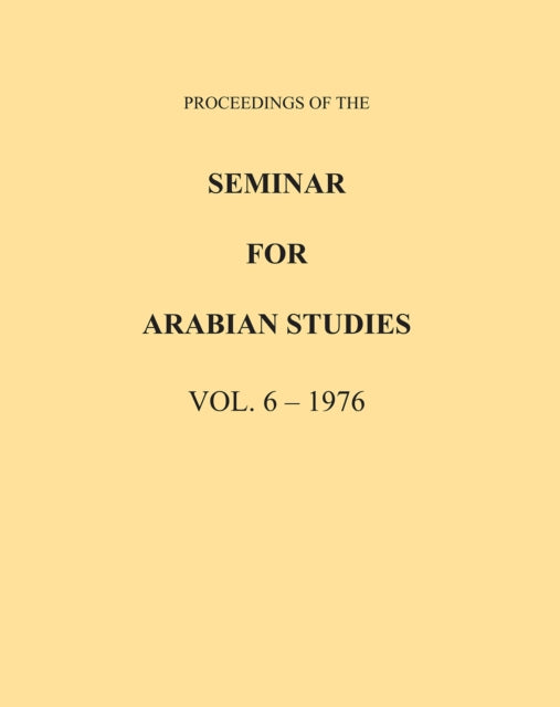 Proceedings Of The Seminar For Arab