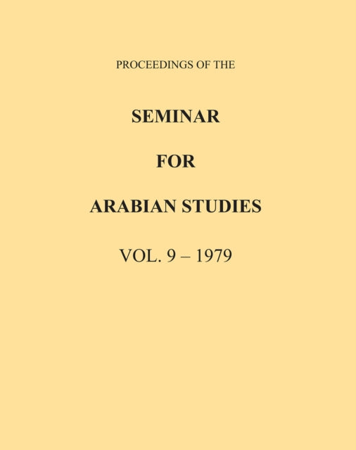 Proceedings Of The Seminar For Arab