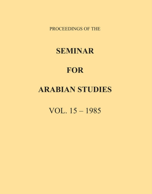 Proceedings Of The Seminar For Arab