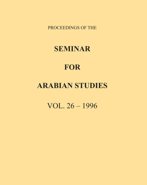 Proceedings Of The Seminar For Arab