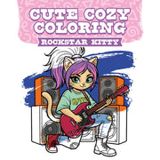 Cute Cozy Coloring Rockstar Kitty By Gmc Publications