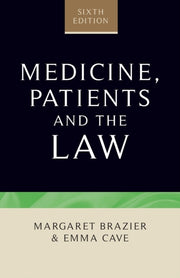 Medicine Patients And The Law By Brazier Margaret