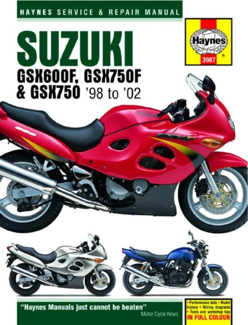 Suzuki Gsx600f,gsx750f & Gsx750 98 To 02 By Suzuki Gsx600f,gsx750f & Gsx750 98 To 02