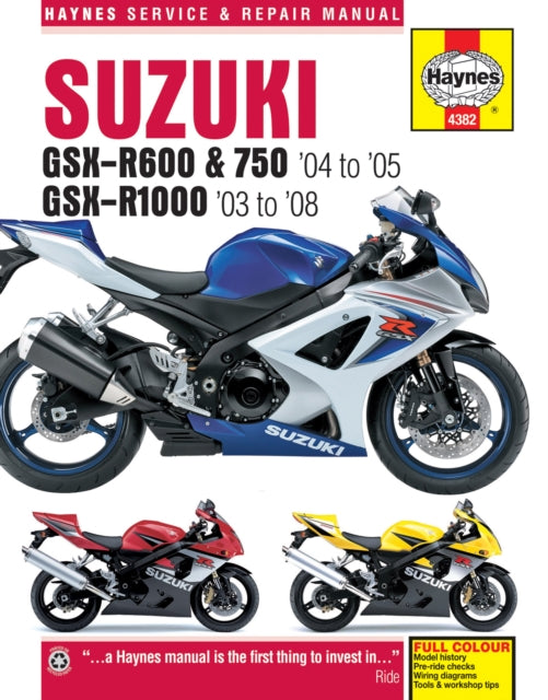 Suzuki Gsx-r600/750 04-05 Gsx-r1000 03-8 By Haynes Publishing