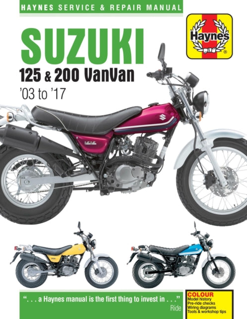 Suzuki Rv125 300 Vanvan 03-16 By Suzuki Rv125 300 Vanvan 03-16