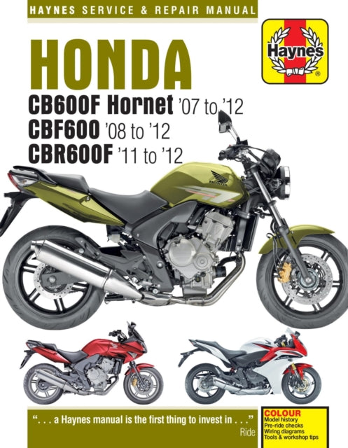 Honda Cb600f Hornet Cbf600 Cbf600f 07 12