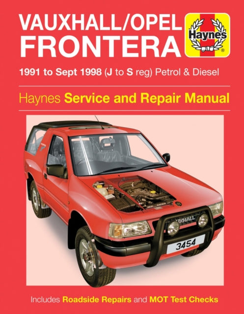 Vauxhall Opel Frontera 91 To 98