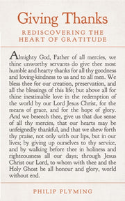 Giving Thanks