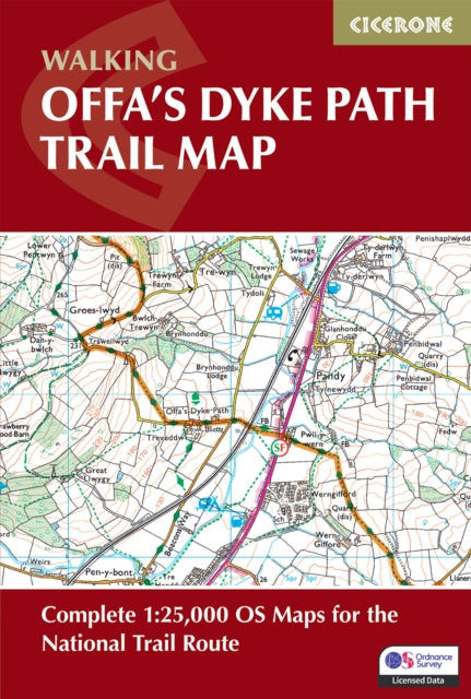 Offas Dyke Path Trail Map By Dunn, Mike