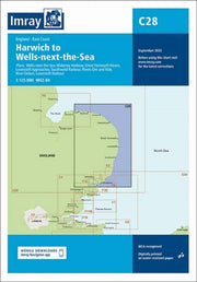 Chart C28 Harwich To Wells Next The Sea By Imray