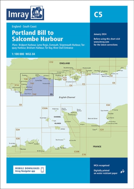 C5 Portland Bill To Salcombe Harbour By Imray